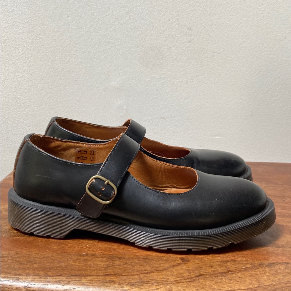 Dr. Martens Vintage Indica Black Mary Jane Leather Shoes - Picture 4 of 10